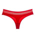parine.pl 211 Czerwony / L Dół Bikini Z Delikatną Koronką