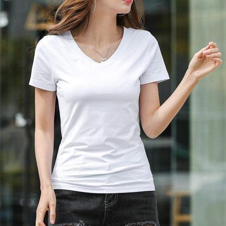 parine.pl Odzież > Koszulka Biały 1 / M Dopasowany T-shirt
