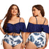 parine.pl Wzór 4 / 4XL Dwuczęściowe Plus Size Bikini We Wzory
