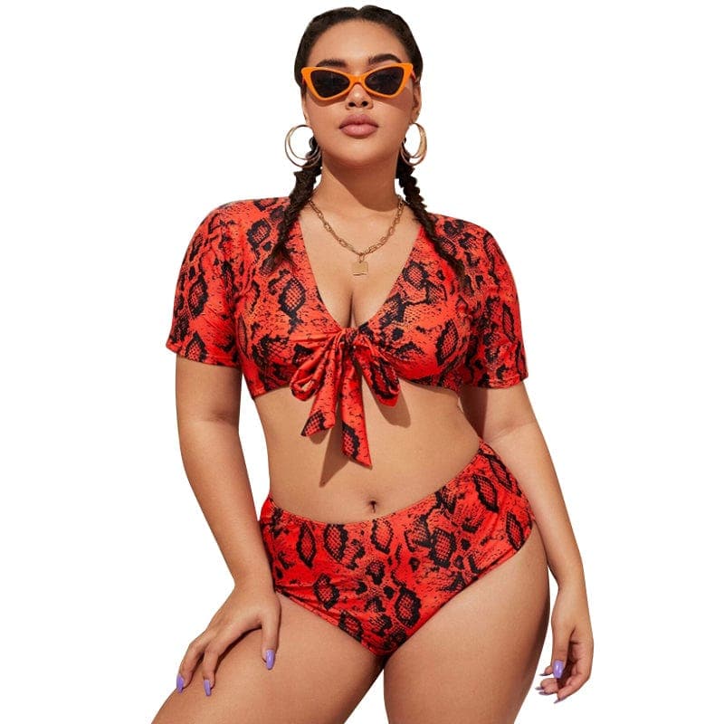 parine.pl Wzór 5 / 4XL Dwuczęściowe Plus Size Bikini We Wzory