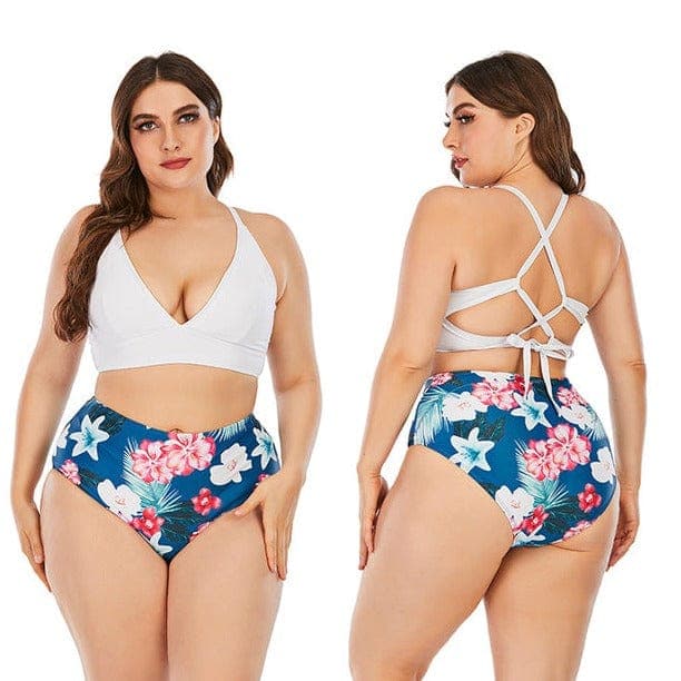 parine.pl Wzór 6 / XL Dwuczęściowe Plus Size Bikini We Wzory