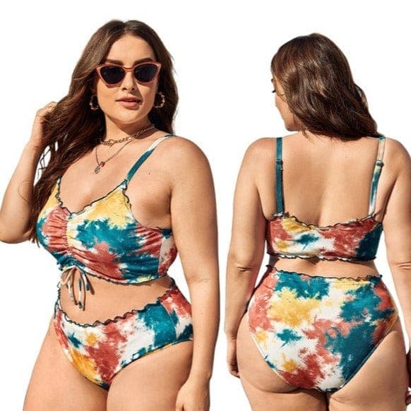 parine.pl Wzór 8 / XL Dwuczęściowe Plus Size Bikini We Wzory