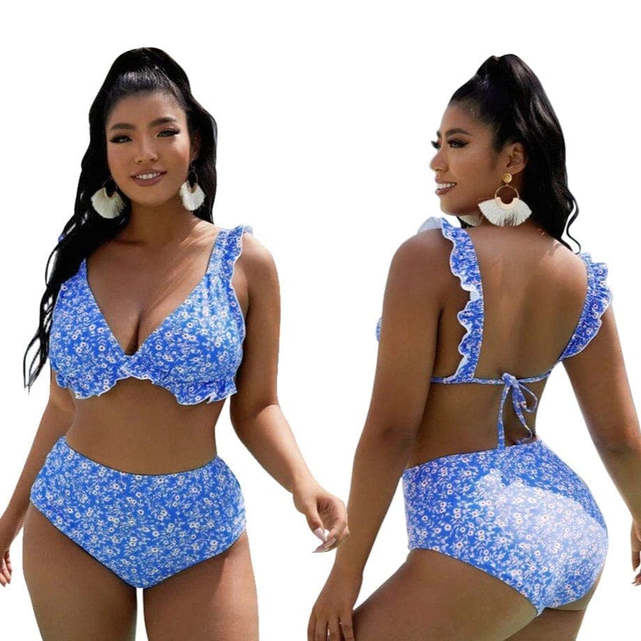 parine.pl Wzór 9 / XL Dwuczęściowe Plus Size Bikini We Wzory