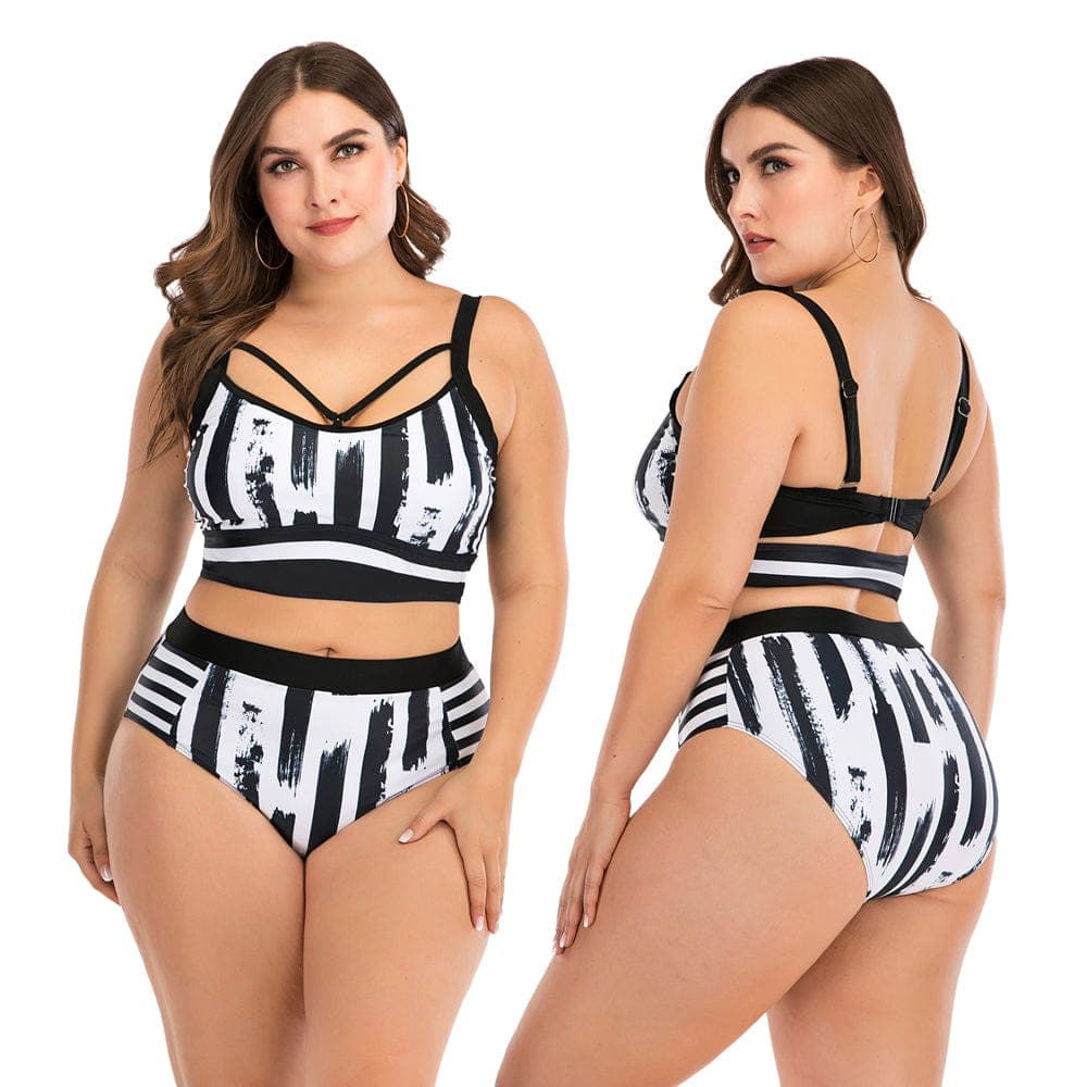 parine.pl Wzór 1 / L Dwuczęściowe Wzorzyste Plus Size Bikini