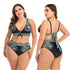 parine.pl Wzór 3 / 3XL Dwuczęściowe Wzorzyste Plus Size Bikini