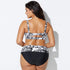 parine.pl 211 Dwuczęściowy Strój Kąpielowy Plus Size W Kwiaty