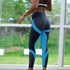 parine.pl Sport > Legginsy Niebieski 1 / M Dwukolorowe Sportowe Legginsy