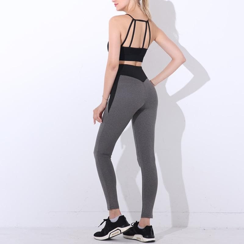 parine.pl Sport > Legginsy Dwukolorowe Sportowe Legginsy