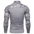 parine.pl Elastyczny Longsleeve Męski W Stylu Wojskowym