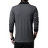 parine.pl Elegancki Bawełniany Longsleeve Męski Z Dekoltem W Serek