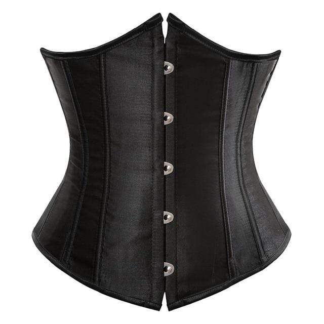 parine.pl Bielizna > Elegancka > Gorset koronkowy Czarny 1 / S Gorset Bez Biustonosza