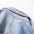 parine.pl Jeansowa Kurtka Oversize Z Ćwiekami