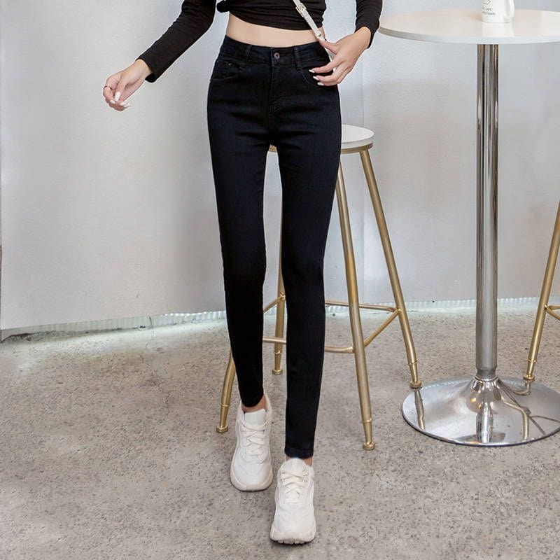 parine.pl Odzież damska > Dolne Części Garderoby > Jeansy Jeansy Skinny Z Wysokim Stanem