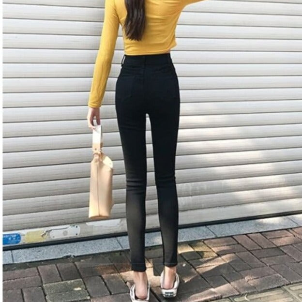 parine.pl Odzież damska > Dolne Części Garderoby > Jeansy Jeansy Skinny Z Wysokim Stanem