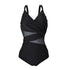 parine.pl 211 Czarny / L Jednoczęściowy Strój Kąpielowy Plus Size