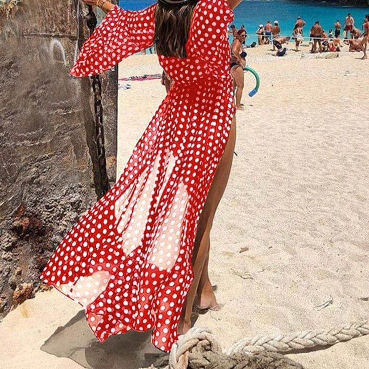 parine.pl Kimono Plażowe W Kropki