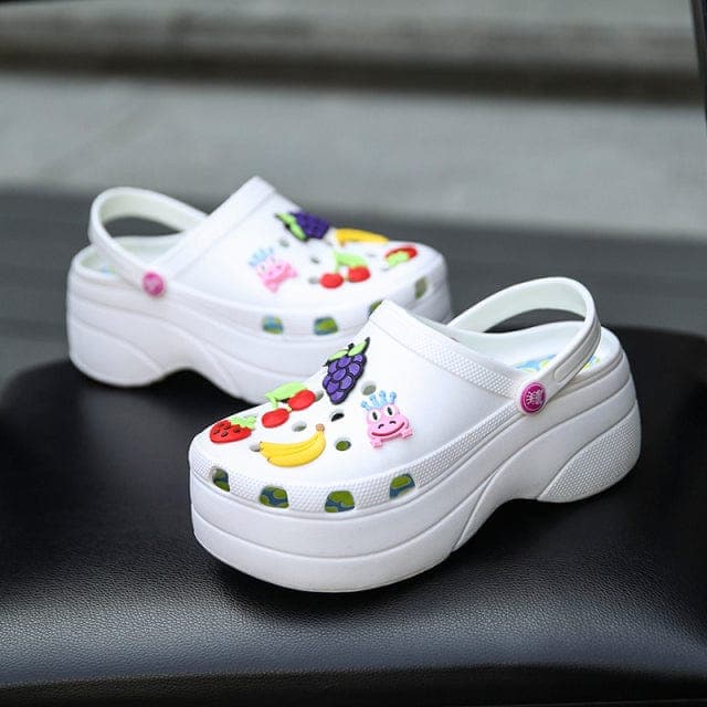 parine.pl Biały / 39 Klapki Damskie Typu Crocs