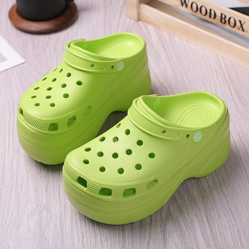 parine.pl Zielony / 39 Klapki Damskie Typu Crocs