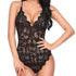 parine.pl 1772 Czarny / 3XL Klasyczne Koronkowe Body