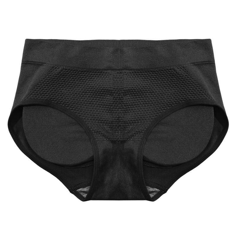 parine.pl 1772 Czarny / XL Klasyczne Majtki Push Up