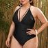parine.pl Na plażę > Stroje jednoczęściowe Klasyczne Plus Size Bikini Z Paskami Na Dekolcie