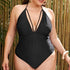 parine.pl Na plażę > Stroje jednoczęściowe Klasyczne Plus Size Bikini Z Paskami Na Dekolcie
