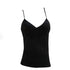 parine.pl 2580 Czarny / M Klasyczny Jednolity Top Do Spania