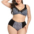 parine.pl Biały / 48D 110D Komplet Bielizny Koronkowej Plus Size