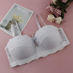 parine.pl Bielizna > Biustonosz > Plus Size Bra Biały / 100C Koronkowa Bardotka Plus Size