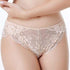 parine.pl 1772 Beżowy / XXL Koronkowe Figi Plus Size