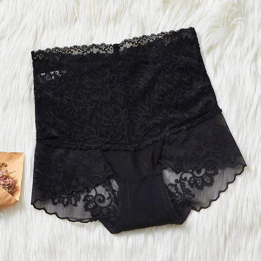 parine.pl 1578 Czarny / XL Koronkowe Majtki Wyszczuplające