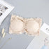 parine.pl Bielizna > Biustonosz > Bandeau Jasnobeżowy / Uniwersalny Koronkowy Biustonosz Bandeau