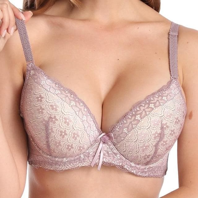 parine.pl 214 Beżowy / 100C Koronkowy Biustonosz Plus Size