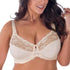 parine.pl 214 Biały / F / 85 Koronkowy Biustonosz Plus Size