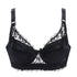 parine.pl 214 Czarny / 100 / B Koronkowy Biustonosz Plus Size