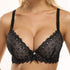 parine.pl 214 Czarny / 100C Koronkowy Biustonosz Plus Size