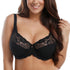 parine.pl 214 Czarny / G / 95 Koronkowy Biustonosz Plus Size