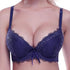 parine.pl 214 Niebieski / 85C Koronkowy Biustonosz Plus Size