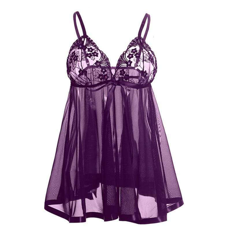 parine.pl 5513 Koszula Nocna Plus Size Z Koronką Na Biuście
