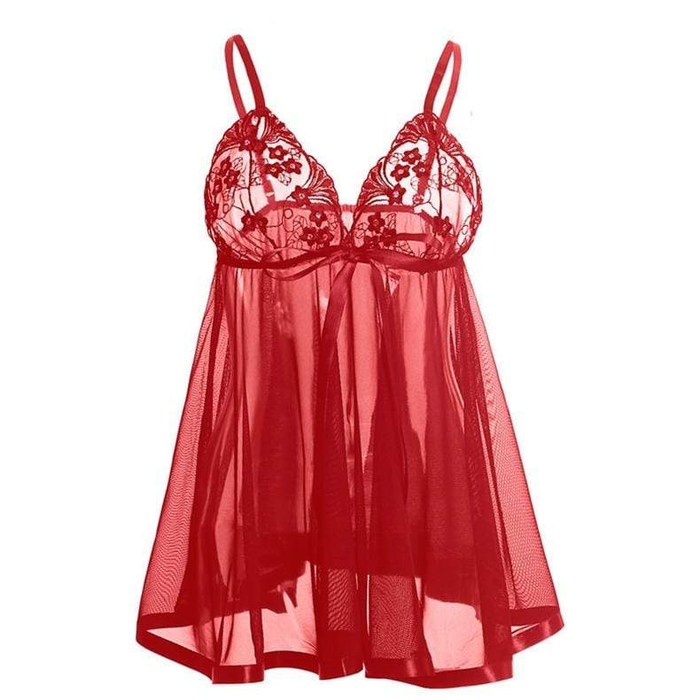 parine.pl 5513 Koszula Nocna Plus Size Z Koronką Na Biuście