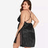 parine.pl 5513 Koszula Nocna Plus Size Z Rozcięciem
