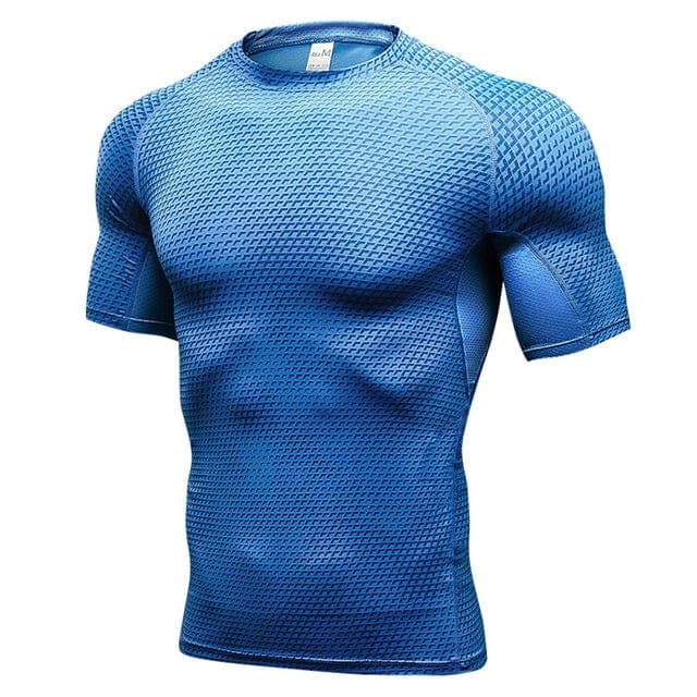 parine.pl Niebieski / XXL Koszulka Sportowa Z Krótkim Rękawem