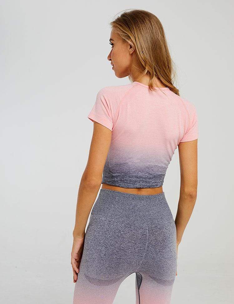 parine.pl Sport > Top Krótki Sportowy Top Ombre