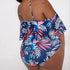 parine.pl Kwieciste Plus Size Bikini Z Falbanką