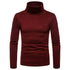 parine.pl Ciemnoczerwony / M Longsleeve Męski Z Golfem W Jednolitym Kolorze