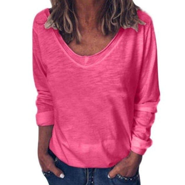 parine.pl Odzież > Bluzka long sleeve Luźna Bluzka Z Długim Rękawem