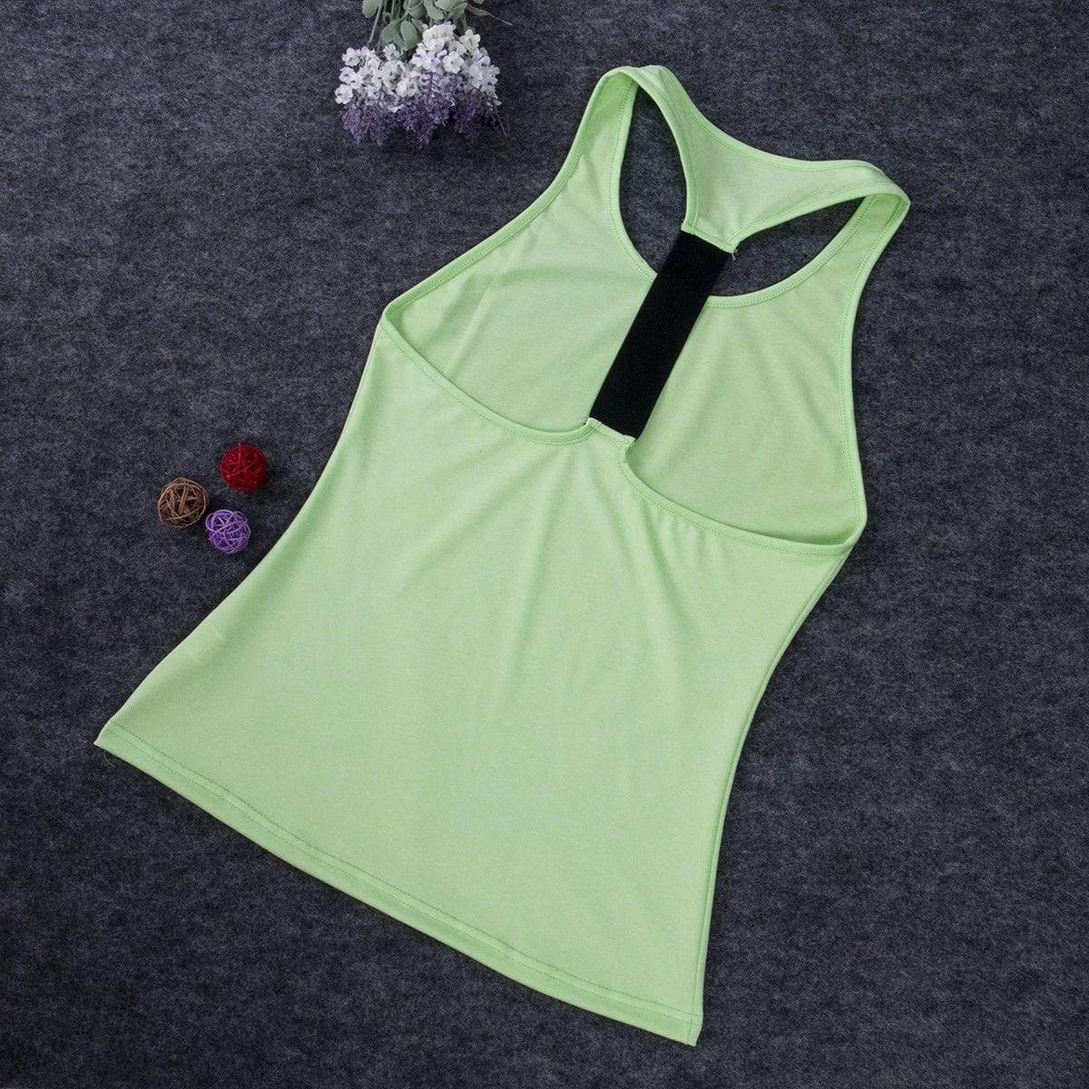 parine.pl Sport > Top Jasnozielony / XS Luźny Sportowy Top