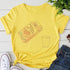 parine.pl Odzież > Koszulka Żółty 1 / M Luźny T-shirt Z Nadrukiem