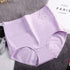 parine.pl Bielizna > Majtki > Plus Size Gacie Fioletowy / XL Majtki Z Wysokim Stanem I Różą