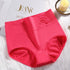 parine.pl Bielizna > Majtki > Plus Size Gacie Jasnoczerwony / 3XL Majtki Z Wysokim Stanem I Różą